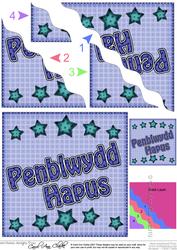 Welsh Birthday Stars Wavy Corner Stacker