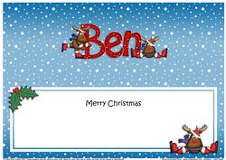 Xmas Ben Rudolph Matching Large Dl Insert