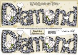 Diamond Anniversary Roses Large Dl 3D Decoupage