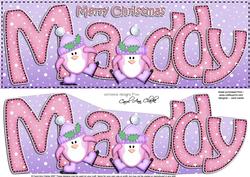 Xmas Maddy Penguins Large Dl & 3D Decoupage