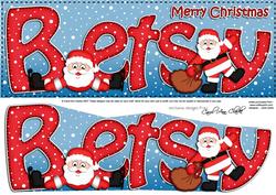 Xmas Betsy Santa Large Dl & 3D Decoupage