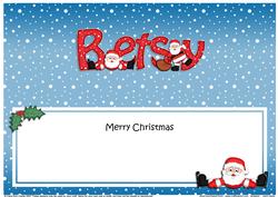 Xmas Betsy Santa Matching Large Dl Insert