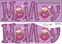 Xmas Milly Robins Large Dl & 3D Decoupage