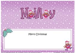 Xmas Milly Robins Matching Large Dl Insert