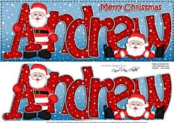 Xmas Andrew Santa Large Dl & 3D Decoupage