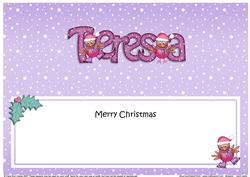 Xmas Teresa Robins Matching Large Dl Insert