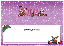 Xmas Sue Rudolph Matching Large Dl Insert
