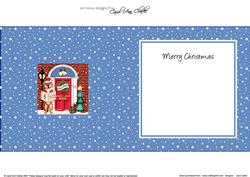 Singing Meerkat Christmas Door Matching Square Insert
