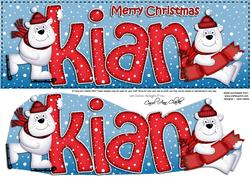 Xmas Kian Polar Bears Large Dl & 3D Decoupage