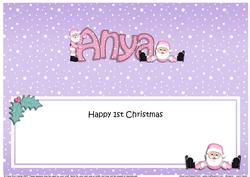 1st Xmas Anya Santa Matching Large Dl Insert