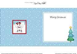 Xmas Polar Bear Approx 5.5" x 5.5" Square Insert