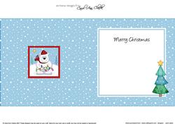 Xmas Polar Bear Approx 5.5" x 5.5" Square Insert