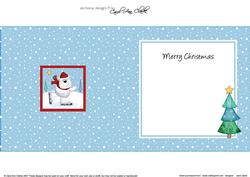 Xmas Polar Bear Approx 5.5" x 5.5" Square Insert