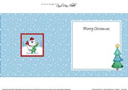 Xmas Polar Bear Approx 5.5" x 5.5" Square Insert