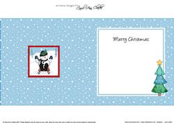 Xmas Snowman Approx 5.5" x 5.5" Square Insert