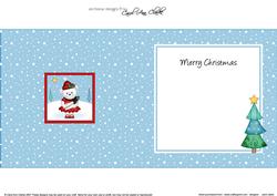 Xmas Teddy Approx 5.5" x 5.5" Square Insert