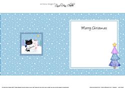 Xmas Cats Approx 5.5" x 5.5" Square Insert