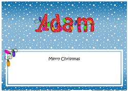 Xmas Adam Xmas Lights Matching Large Dl Insert