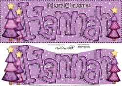 Xmas Hannah Trees Large Dl & 3D Decoupage