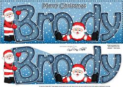 Xmas Brody Santa Large Dl & 3D Decoupage