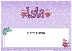 Xmas Isla Robins Matching Large Dl Insert