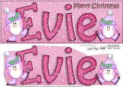 Xmas Evie Penguins Large Dl & 3D Decoupage