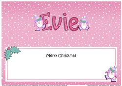 Xmas Evie Penguins Matching Large Dl Insert