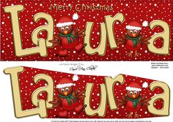 Xmas Laura Robins Large Dl & 3D Decoupage