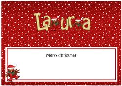 Xmas Laura Robins Matching Large Dl Insert