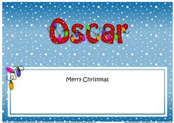 Xmas Oscar Lights Matching Large Dl Insert
