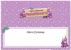 Xmas Neighbours Trees Signpost Lge Dl Matching Insert