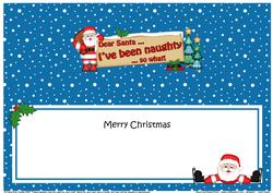 Xmas Dear Santa - Signpost Lge Dl Matching Insert