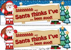 Xmas Dear Santa  -  Signpost Lge Dl Easicut Decoupage