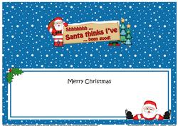 Xmas Dear Santa - Signpost Lge Dl Matching Insert