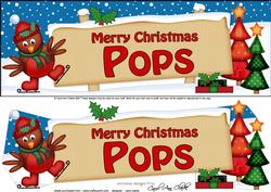 Xmas Pops Robin Signpost Large Dl Easicut 3D Decoupage