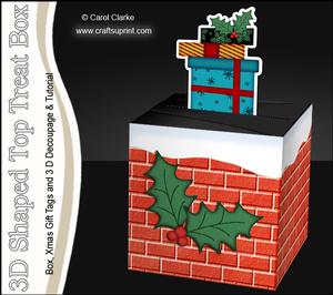 3D Xmas Presents Shaped Top Gift Box Mini Kit