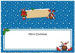 Xmas Blank Rudolph Matching Large Dl Insert