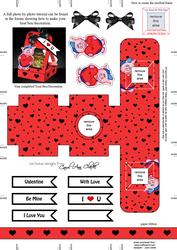 Ziggy Piggy's Heart 3D Valentine Treat Box Easifold Frame
