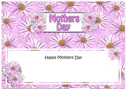 Mothers Day Daisies Floral Large Dl Matching Insert