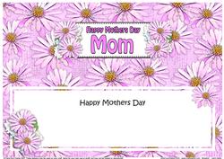 Mothers Day Mom Daisies Floral Large Dl Matching Insert