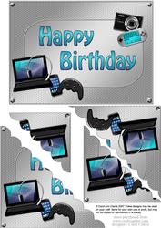 5x7 Gadgets N Gizmos Birthday Scallop Corner Stacker