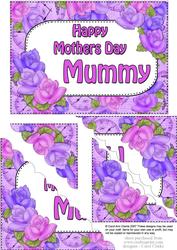 5x7 Time for Roses Mothers Day Mummy Scallop Corner Stacker