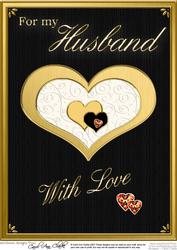 A4 Romantic Hearts - for My Husband