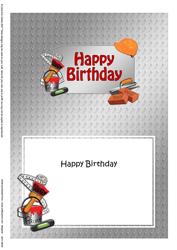 5x7 Birthday Handyman Tools Matching Insert