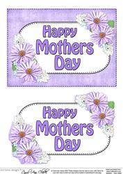 5x7 Mothers Day Daisies 3D Step by Step Decoupage