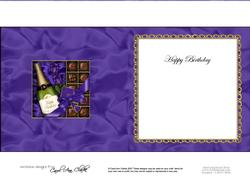 Birthday Champers Chocs N Roses Matching Insert Square Lands
