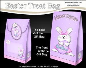 3D Easter Bunny Gift Bag Mini Kit