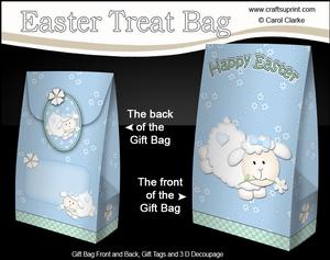 3D Easter Lamb Gift Bag Mini Kit