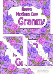 5x7 Time for Roses Mothers Day Granny Scallop Corner