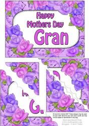 5x7 Time for Roses Mothers Day Gran Scallop Corner